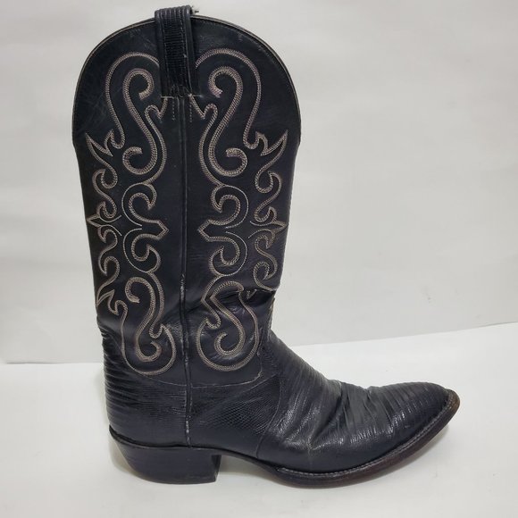 Hondo Boots Other - Hondo Cowboy Boots Black Pull on leather